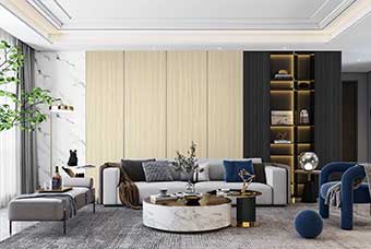 五指山轻奢风格-客厅