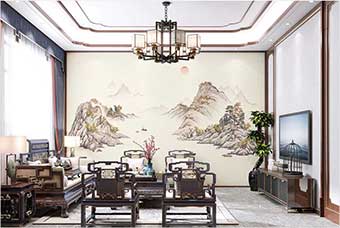 五指山森佰汇航空纤维墙咔（巴山蜀水）