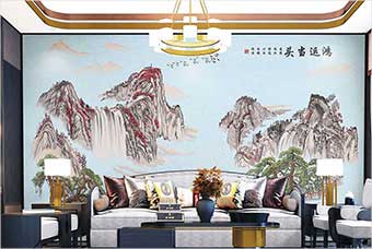 五指山森佰汇航空纤维墙咔（鸿运当头）